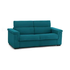 Divani Letto 2 Posti|Divano Contenitore Letto > Dmora Divano Letto 2 Posti Sfoderabile Contenitore 205x95 cm, di Apertura a Ribalta Made in Italy - Brusasco Azzurro