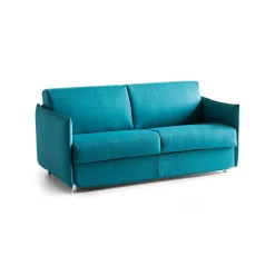 Divani Letto 3 Posti|Divano Contenitore Letto > Dmora Divano Letto 3 Posti Sfoderabile Contenitore 200x95 cm, Lavabile Made in Italy - Gravere Azzurro