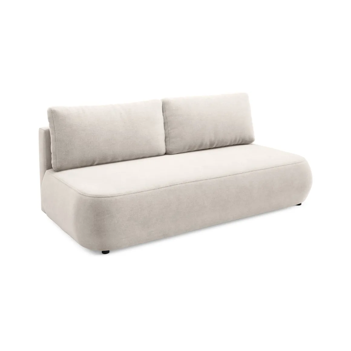 Divani Letto 2 Posti|Divano Contenitore Letto > Dmora Divano Letto 2 Posti Contenitore di Apertura a Libro 266x121 cm, Reclinabile - Golgi Beige Chiaro