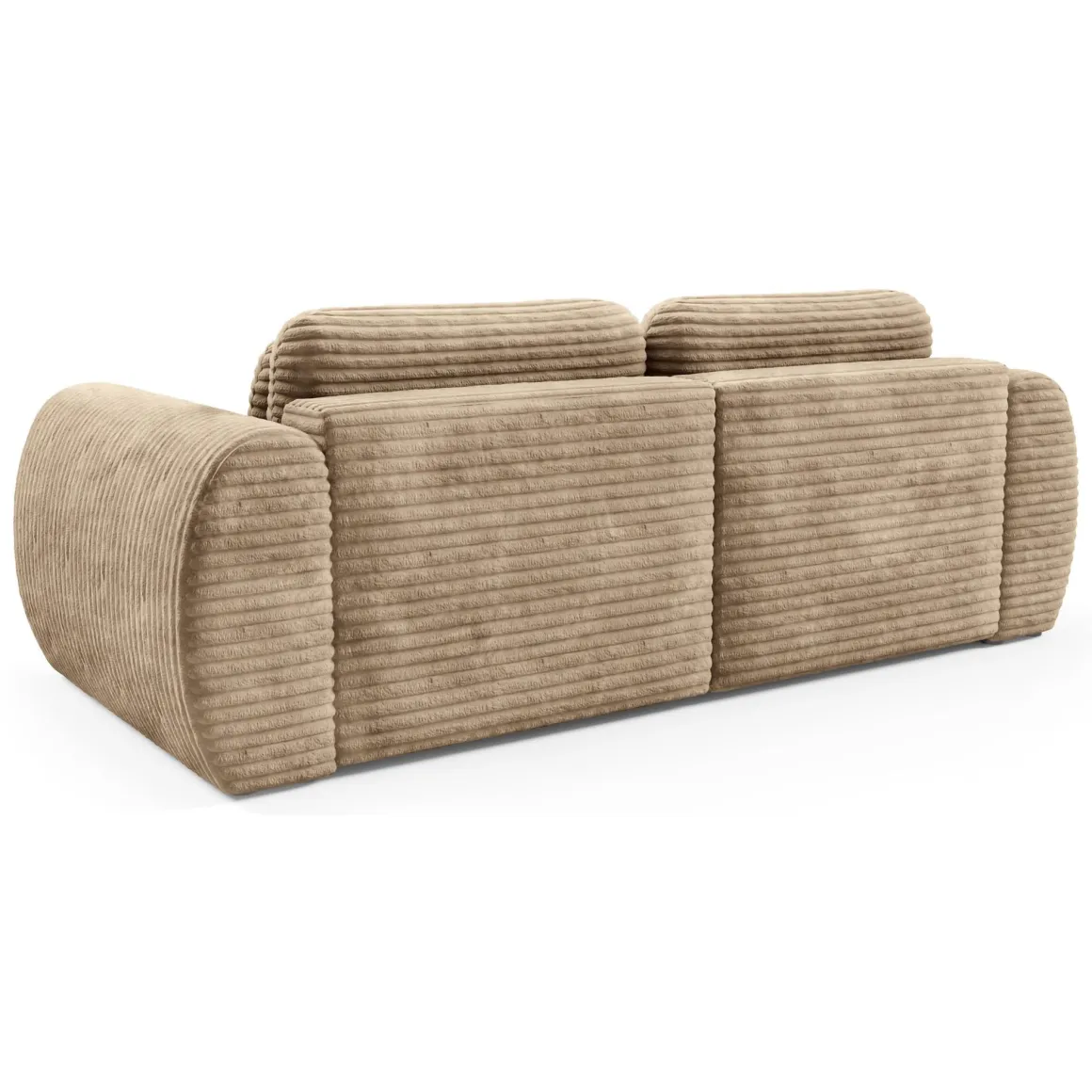 Divano Letto 2 Posti Beige Contenitore di Apertura a Libro 266x121 cm, Reclinabile - Golgi