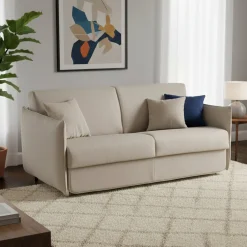 Divani Letto 3 Posti|Divano Contenitore Letto > Dmora Divano Letto 3 Posti Sfoderabile Contenitore 200x95 cm, Lavabile Made in Italy - Cecina Beige
