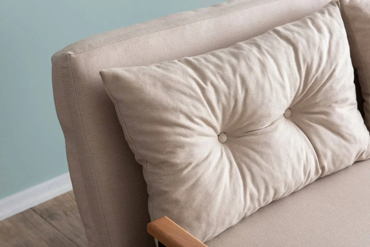 Divani Letto 2 Posti|Divano Contenitore Letto > Dmora Divano letto 2 posti 133x78cm - Calvin Beige