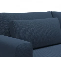 Divano Letto 2 Posti blu Contenitore di Apertura a Libro 240x105 cm, Reclinabile - Erbezzo
