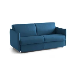 Divani Letto 2 Posti|Divano Contenitore Letto > Dmora Divano Letto 2 Posti Sfoderabile Contenitore 160x95 cm, di Apertura a Ribalta Made in Italy - Verceia Blu