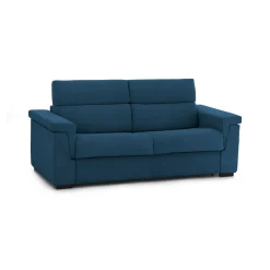 Divani Letto 2 Posti|Divano Contenitore Letto > Dmora Divano Letto 2 Posti Sfoderabile Contenitore 205x95 cm, di Apertura a Ribalta Made in Italy - Brusasco Blu