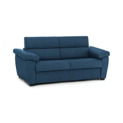 Divani Letto 3 Posti|Divani Letto > Dmora Divano Letto 3 Posti Sfoderabile Lavabile 205x86 cm, Idrorepellente Letto Estraibile Materasso Incluso Rete a Doghe Made in Italy - Avellana Blu
