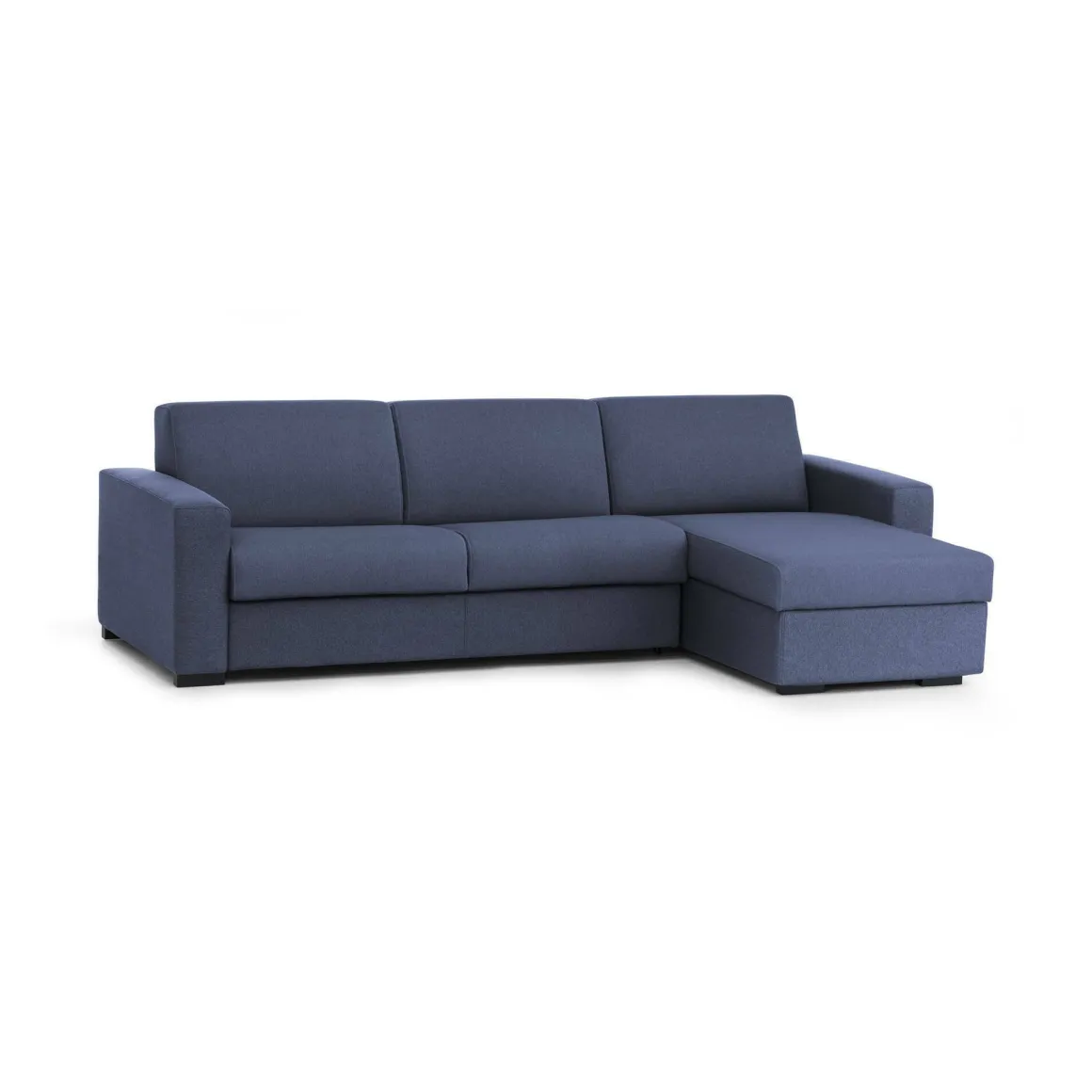Divano letto 4 posti blu 280x95cm - Aika