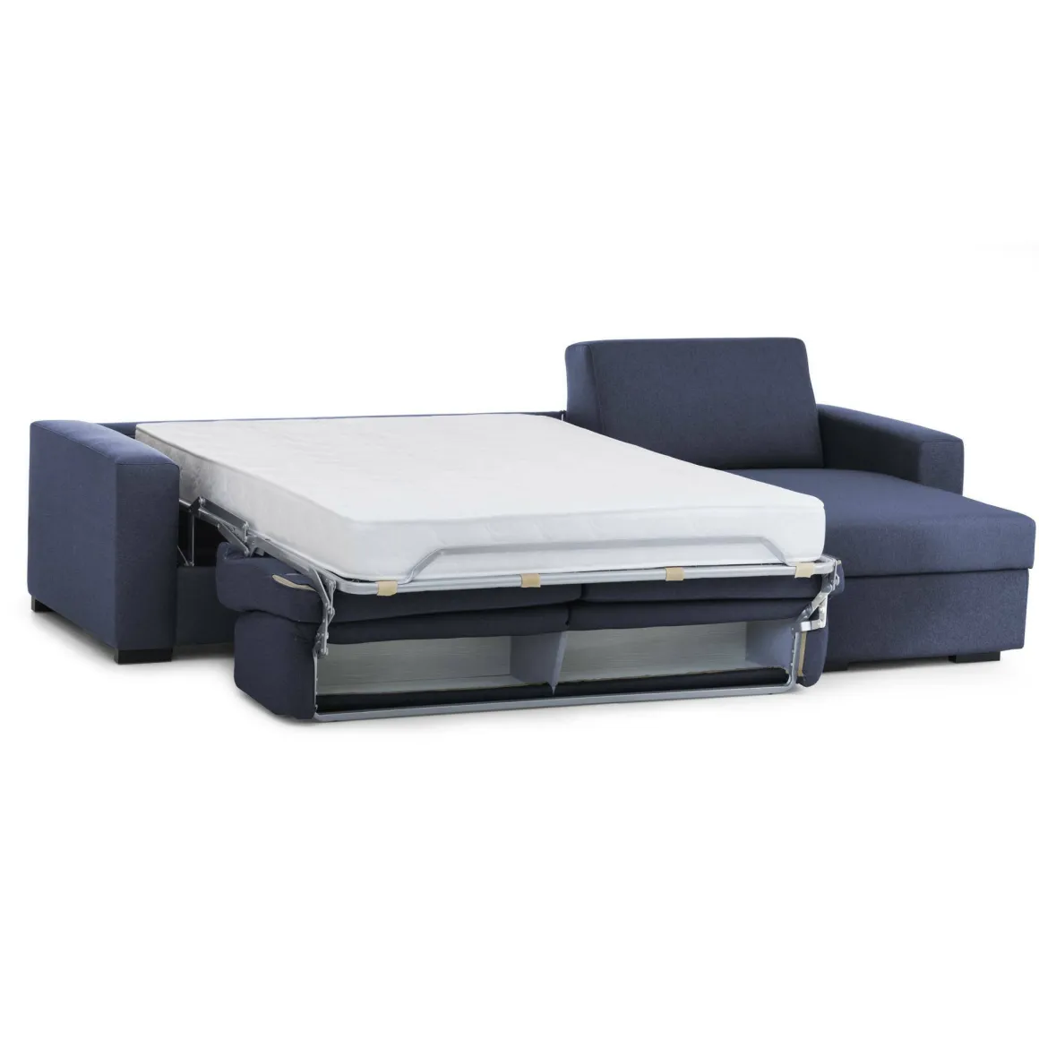 Divano letto 4 posti blu 280x95cm - Aika