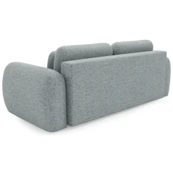 Divano Letto 3 Posti Grigio Cenere Contenitore di Apertura a Libro 266x121 cm, Reclinabile - Sessame