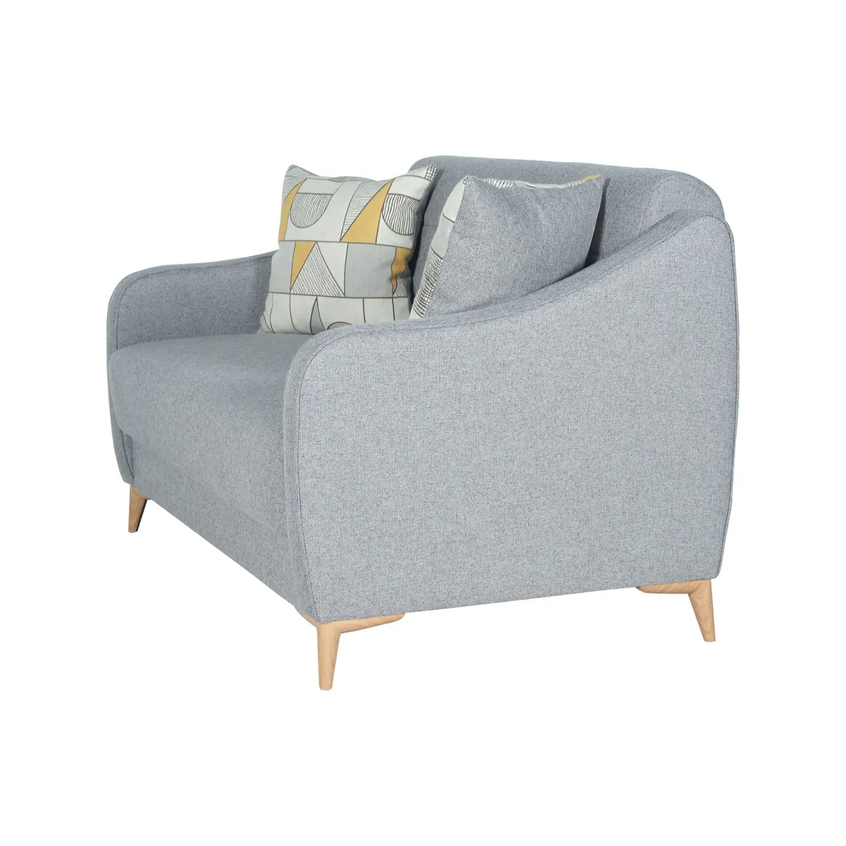 Divani Letto 2 Posti|Divano Contenitore Letto > Dmora Divano Letto 2 Posti Contenitore 142x90 cm, Lavabile - Propata Grigio Chiaro