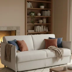 Divani Letto 2 Posti|Divano Contenitore Letto > Dmora Divano Letto 2 Posti Sfoderabile Contenitore 180x95 cm, di Apertura a Ribalta Made in Italy - Trovo Grigio Chiaro