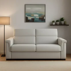 Divani Letto 2 Posti|Divano Contenitore Letto > Dmora Divano Letto 2 Posti Sfoderabile Contenitore 185x95 cm, di Apertura a Ribalta Made in Italy - Salorno Grigio Chiaro
