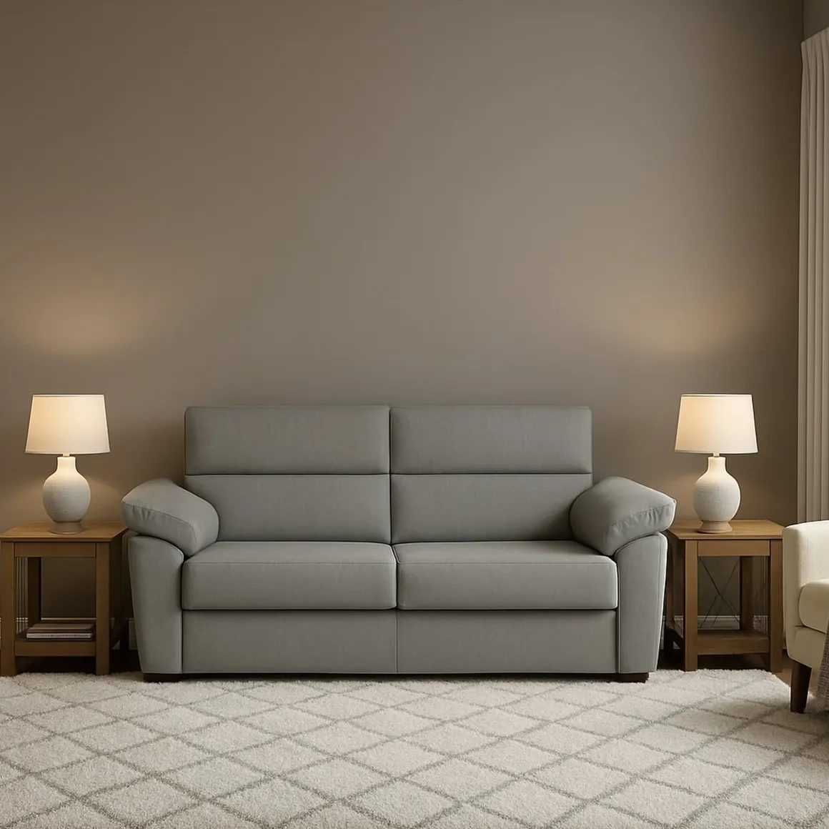 Divani Letto 2 Posti|Divano Contenitore Letto > Dmora Divano Letto 2 Posti Sfoderabile Contenitore 205x95 cm, di Apertura a Ribalta Made in Italy - Fisciano Grigio Chiaro