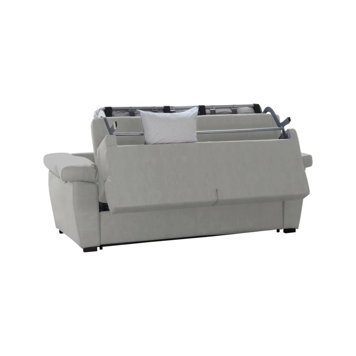 Divani Letto 2 Posti|Divano Contenitore Letto > Dmora Divano Letto 2 Posti Sfoderabile Contenitore 205x95 cm, di Apertura a Ribalta Made in Italy - Fisciano Grigio Chiaro