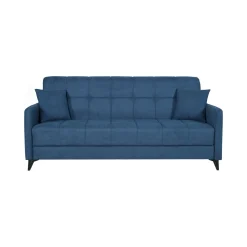 Divani Letto 3 Posti|Divano Contenitore Letto > Dmora Divano Letto 3 Posti Contenitore di Apertura Click-clack 225x83 cm, Lavabile - Ribera Grigio Chiaro