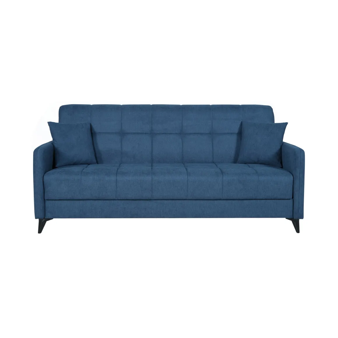 Divani Letto 3 Posti|Divano Contenitore Letto > Dmora Divano Letto 3 Posti Contenitore di Apertura Click-clack 225x83 cm, Lavabile - Ribera Grigio Chiaro