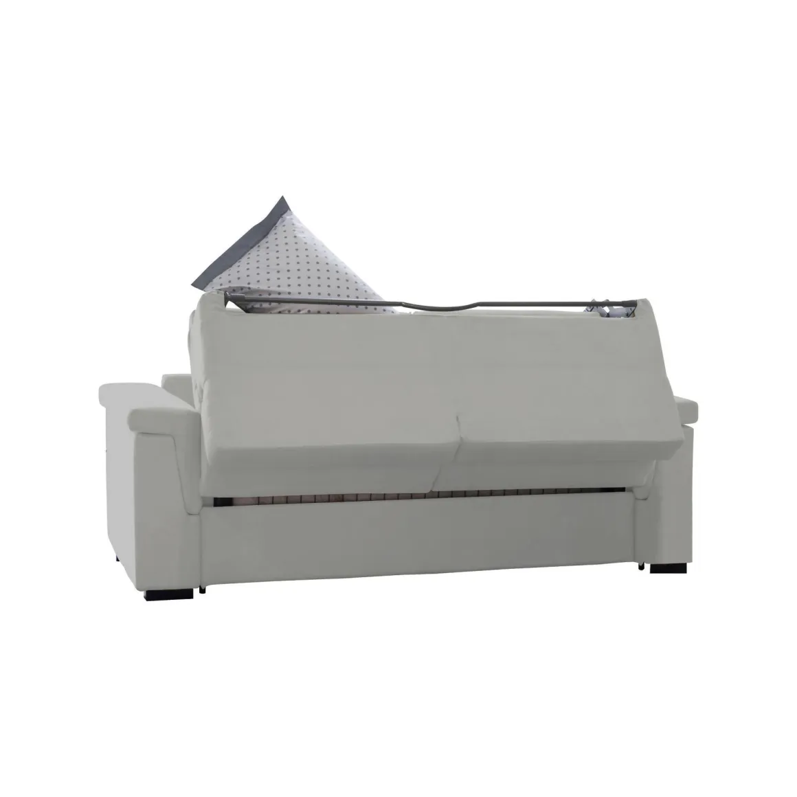 Divani Letto 3 Posti|Divano Contenitore Letto > Dmora Divano Letto 3 Posti Sfoderabile Contenitore 225x95 cm, Lavabile Made in Italy - Pacecos Grigio Chiaro