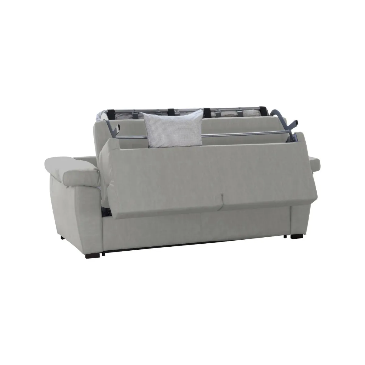 Divani Letto 3 Posti|Divano Contenitore Letto > Dmora Divano Letto 3 Posti Sfoderabile Contenitore 225x95 cm, Lavabile Made in Italy - Pacecos Grigio Chiaro