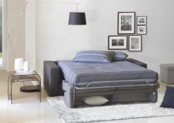 Divani Letto 2 Posti|Salotto > Dmora Divano letto 2 posti grigio e antracite 200x95cm - Andymion Grigio, Grigio Antracite