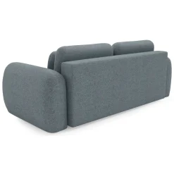 Divani Letto 3 Posti|Divano Contenitore Letto > Dmora Divano Letto 3 Posti Contenitore di Apertura a Libro 266x121 cm, Reclinabile - Sessame Grigio Scuro