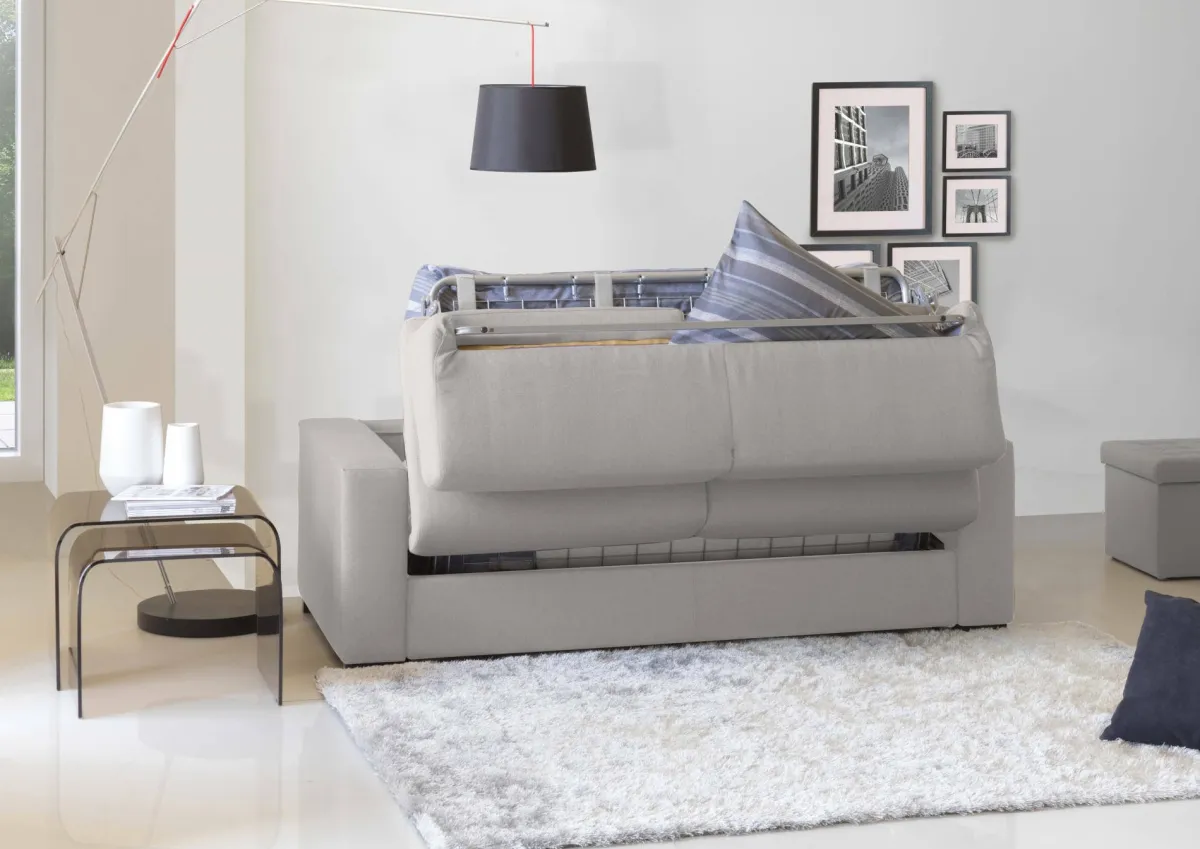 Divani Letto 2 Posti|Salotto > Dmora Divano Letto 2 Posti Sfoderabile Contenitore 160x95 cm, di Apertura Girevole - Alcatraz Grigio