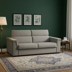 Divani Letto 2 Posti|Divano Contenitore Letto > Dmora Divano Letto 2 Posti Sfoderabile Contenitore 185x95 cm, di Apertura a Ribalta Made in Italy - Salorno Grigio