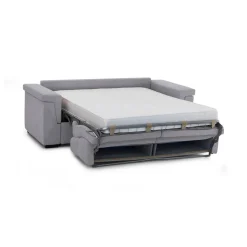 Divani Letto 2 Posti|Divano Contenitore Letto > Dmora Divano Letto 2 Posti Sfoderabile Contenitore 185x95 cm, di Apertura a Ribalta Made in Italy - Salorno Grigio