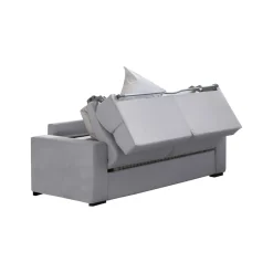 Divani Letto 2 Posti|Divano Contenitore Letto > Dmora Divano Letto 2 Posti Sfoderabile Contenitore 200x95 cm, di Apertura a Ribalta Made in Italy - Sonico Grigio