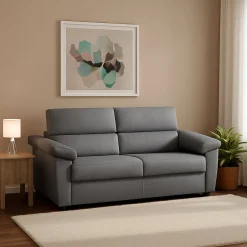 Divani Letto 2 Posti|Divano Contenitore Letto > Dmora Divano Letto 2 Posti Sfoderabile Contenitore 205x95 cm, di Apertura a Ribalta Made in Italy - Fisciano Grigio