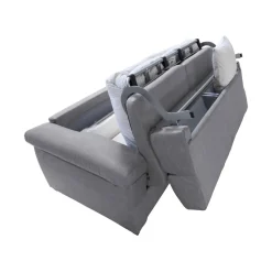 Divani Letto 2 Posti|Divano Contenitore Letto > Dmora Divano Letto 2 Posti Sfoderabile Contenitore 205x95 cm, di Apertura a Ribalta Made in Italy - Fisciano Grigio