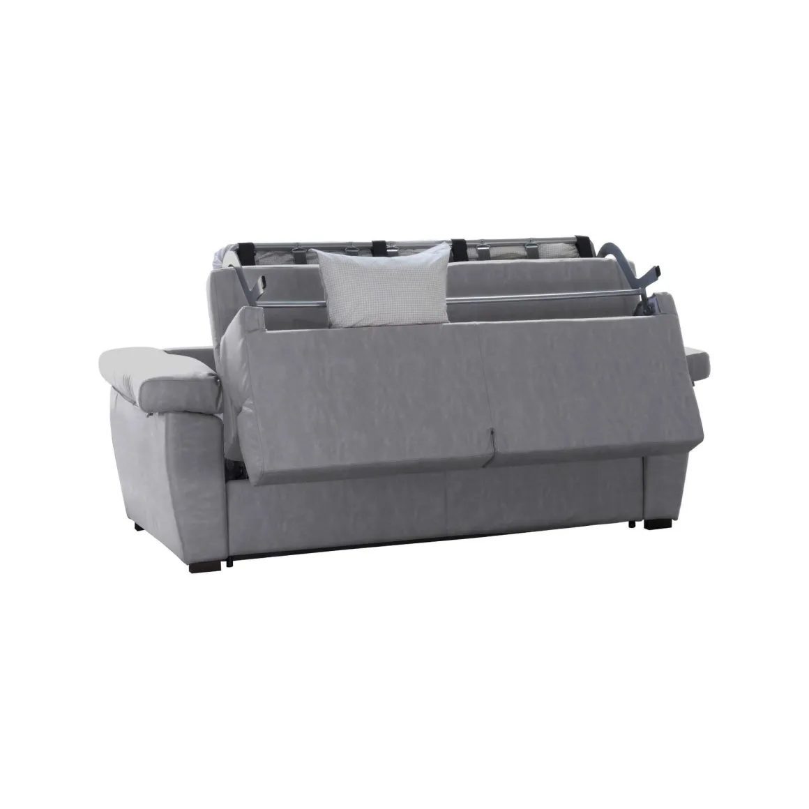 Divani Letto 2 Posti|Divano Contenitore Letto > Dmora Divano Letto 2 Posti Sfoderabile Contenitore 205x95 cm, di Apertura a Ribalta Made in Italy - Fisciano Grigio