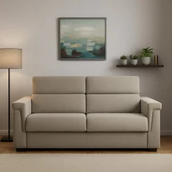 Divani Letto 2 Posti|Divano Contenitore Letto > Dmora Divano Letto 2 Posti Sfoderabile Contenitore 185x95 cm, di Apertura a Ribalta Made in Italy - Salorno Grigio Tortora