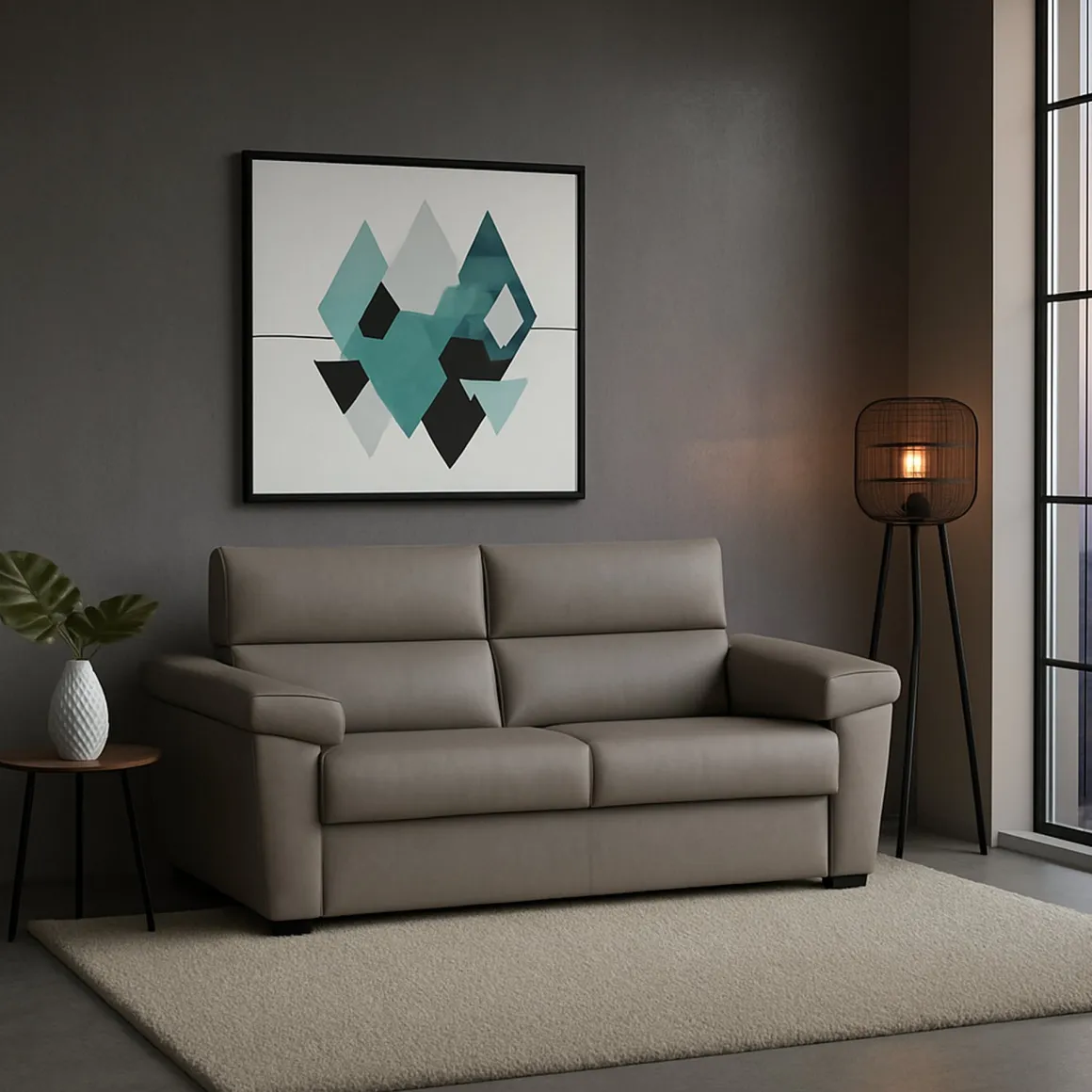 Divani Letto 2 Posti|Divano Contenitore Letto > Dmora Divano Letto 2 Posti Sfoderabile Contenitore 205x95 cm, di Apertura a Ribalta Made in Italy - Fisciano Grigio Tortora