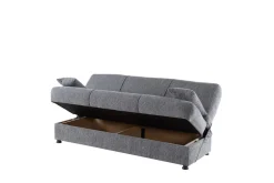 Divani Letto 3 Posti|Salotto > Dmora Divano letto 3 posti 212x80cm - Ambrogino Grigio
