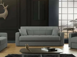 Divani Letto 3 Posti|Salotto > Dmora Divano letto 3 posti 212x80cm - Ambrogino Grigio