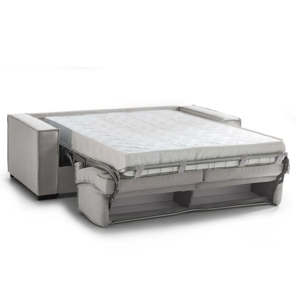 Divano letto 3 posti grigio 220x95cm - Asteroide