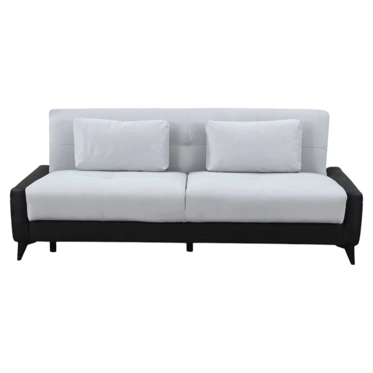 Salotto > Dmora Divano letto 3 posti nero e bianco 207x92cm - Belluno Bianco, Nero