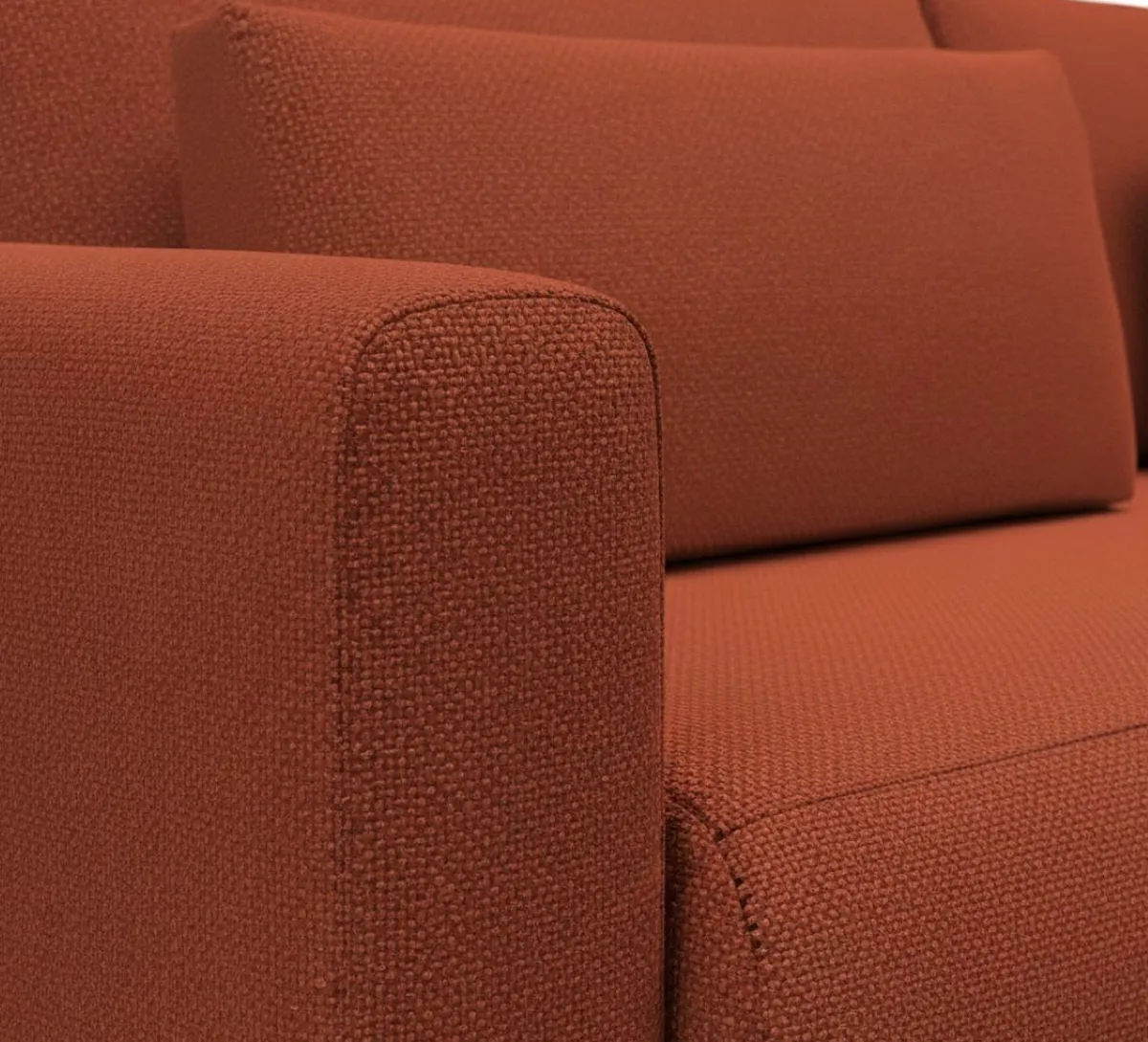 Divani Letto 2 Posti|Divano Contenitore Letto > Dmora Divano Letto 2 Posti Contenitore di Apertura a Libro 240x105 cm, Reclinabile - Erbezzo Rosso