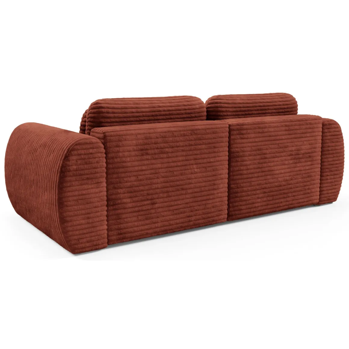 Divano Letto 2 Posti Rosso Contenitore di Apertura a Libro 266x121 cm, Reclinabile - Golgi