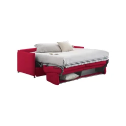 Divano Letto 2 Posti Rosso - Eleganza e Funzionalità