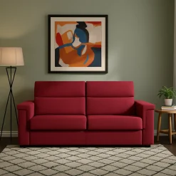 Divani Letto 2 Posti|Divano Contenitore Letto > Dmora Divano Letto 2 Posti Sfoderabile Contenitore 205x95 cm, di Apertura a Ribalta Made in Italy - Contrada Rosso