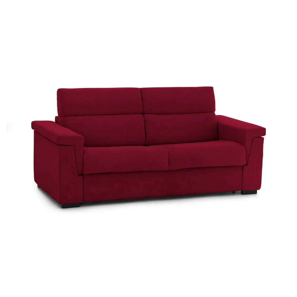 Divani Letto 2 Posti|Divano Contenitore Letto > Dmora Divano Letto 2 Posti Sfoderabile Contenitore 205x95 cm, di Apertura a Ribalta Made in Italy - Contrada Rosso