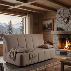 Divani Letto 2 Posti|Salotto > Dmora Divano letto 2 posti tortora 125x90cm - Ariska Grigio Tortora