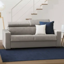 Divani Letto 2 Posti|Salotto > Dmora Divano letto 2 posti tortora 180x95cm - Annalara Grigio Tortora