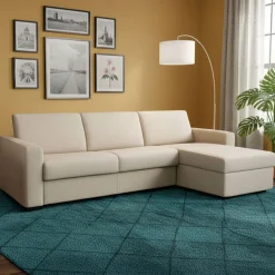 Divano letto 2 posti tortora 260x95cm - Allegria