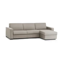 Divano letto 2 posti tortora 260x95cm - Allegria