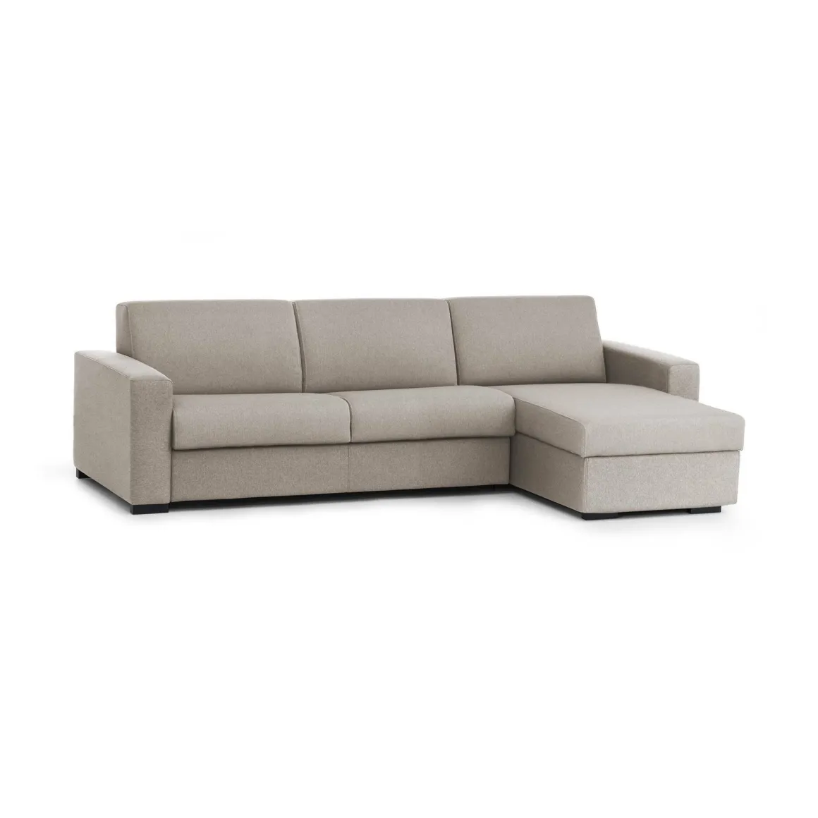 Divano letto 2 posti tortora 260x95cm - Allegria