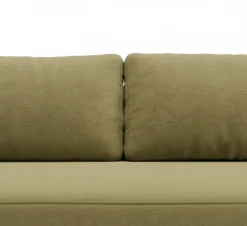 Divano Letto 2 Posti Verde Chiaro Contenitore Cuscini Sfoderabili 210x106 cm, Reclinabile - Brugnato