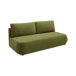 Divani Letto 2 Posti|Divano Contenitore Letto > Dmora Divano Letto 2 Posti Contenitore di Apertura a Libro 240x105 cm, Reclinabile - Erbezzo Verde