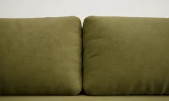 Divano Letto 2 Posti Verde Contenitore Cuscini Sfoderabili 210x106 cm, Reclinabile - Brugnato